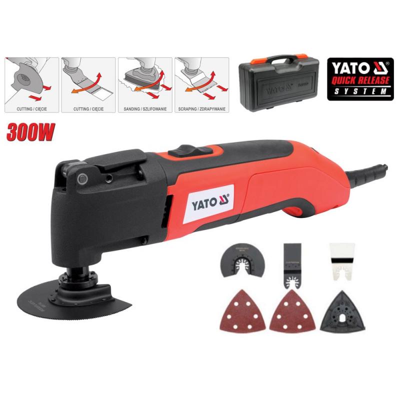 Yato YT-82220 multiherramienta oscilante Negro, Rojo 300 W 22000 OPM