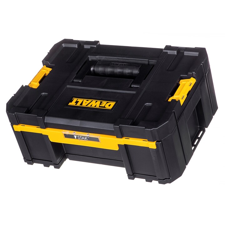 Caja de herramientas DeWALT TSTAK III de cajones profundos con guías de bolas para almacenamiento, Amarillo