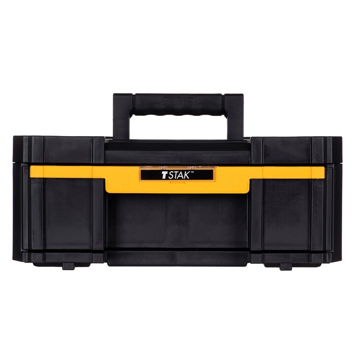 Caja de herramientas DeWALT TSTAK III de cajones profundos con guías de bolas para almacenamiento, Amarillo