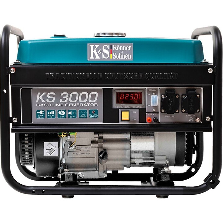 GRUPO ELECTRÓGENO DE GASOLINA KÖNNER & SÖHNEN 2,6KW 230V KS 3000