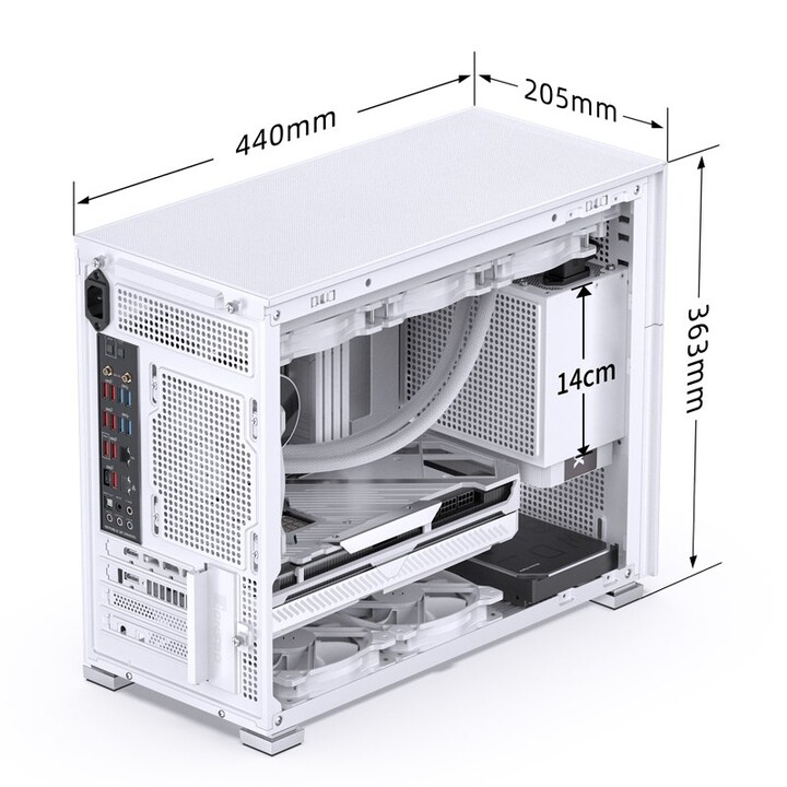 JONSBO D31 MESH SCREEN Computer Case White