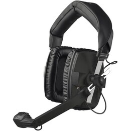Beyerdynamic Auriculares cerrados con micrófono hipercardioide dinámico, 50 ohmios, negro