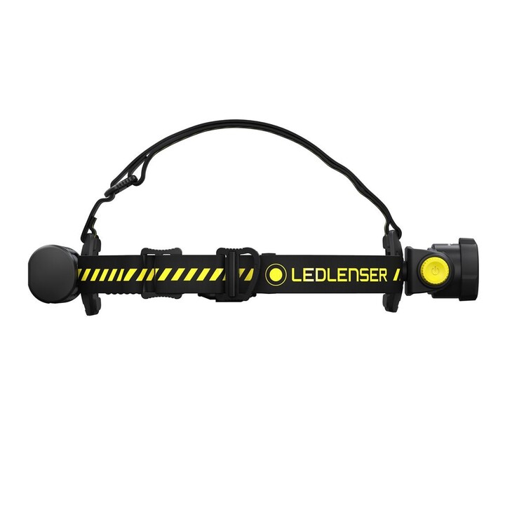 Lampada frontale Ledlenser H7R WORK, nera e gialla