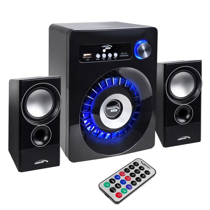 Audiocore AC910 set d'enceintes 10 W Pc / w notebook Noir Bluetooth