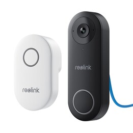 Reolink D340P - Vídeo porteiro com fio de 5 MP com campainha, PoE, detecção de pessoa, áudio bidirecional, funciona com NVR, Bla