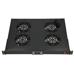 Extralink EX.14718 painel de ventoinhas 19" 4 ventoinhas com termostato