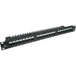 Alantec PK001 Panel de conexión UTP cat.6, 24 puertos LSA con estante 1U 19"