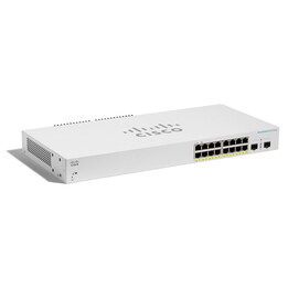 Cisco Cbs220-16p-2g | Commutateur | 16x Rj45 1000mb/s Poe, 2x Sfp, Bureau, Rack, 130w