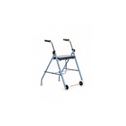 Two-wheeled rehabilitation support - walker Blue black