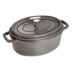 STAUB Olla ovalada de hierro fundido 3.2l grafito