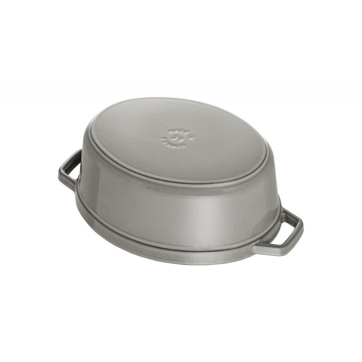 STAUB Ovaler Gusseisentopf 3,2l graphit