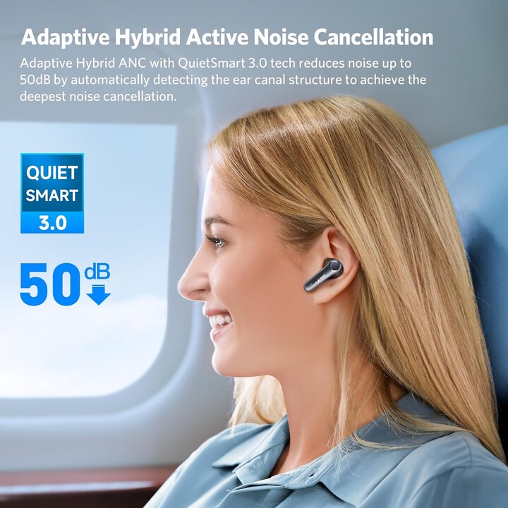 Earfun Air Pro 4 ANC QuietSmart 3.0 Preto - Auscultadores Bluetooth