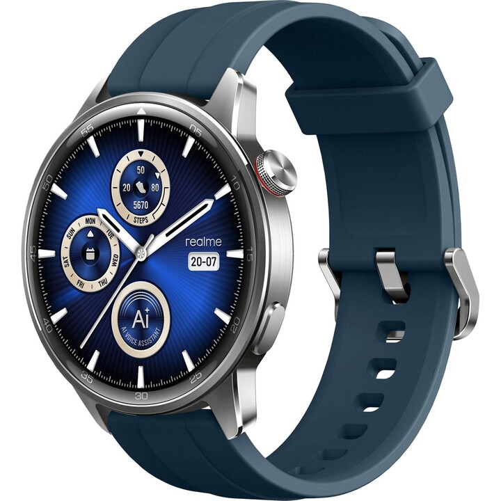 Realme Watch S2, display AMOLED da 1,43 Smartwatch, motore Super AI, batteria da 20 giorni, argento