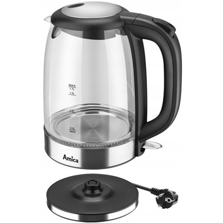 CHALEIRA DE VIDRO AMICA KD 2050G INOX