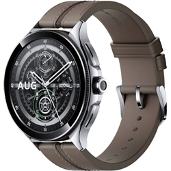 Xiaomi Watch 2 Pro LTE Silver Case with Brown Leather Strap