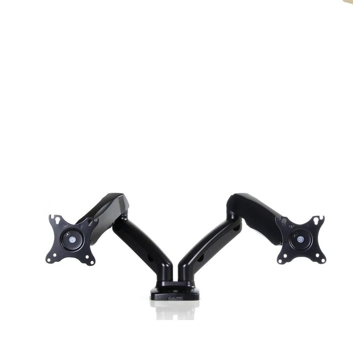 Desktop stand for 2 LED/LCD monitors 13-27" ART UM-116 gas support 2-6.5 kg Black