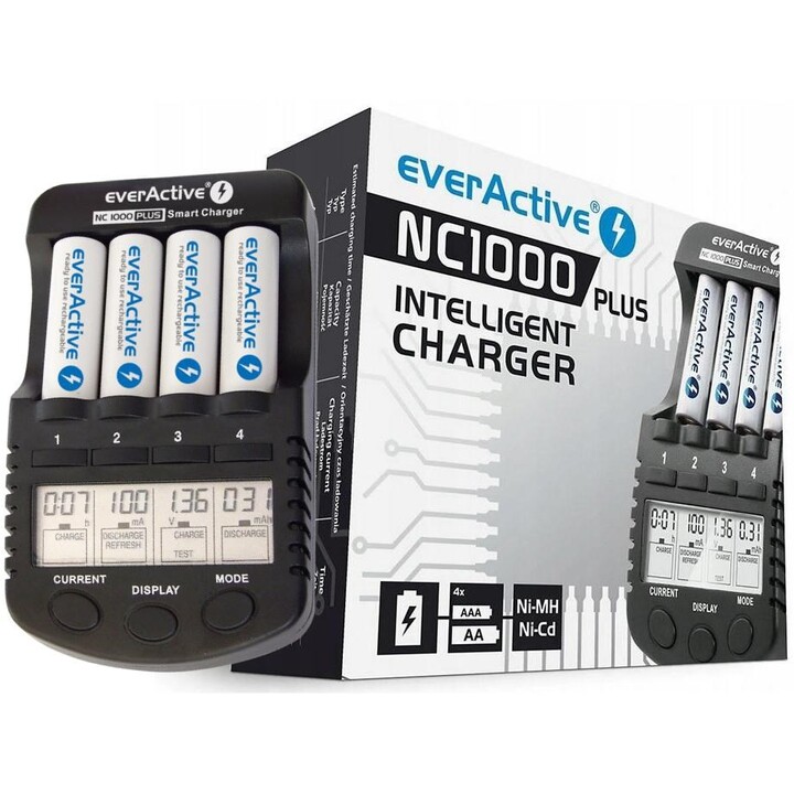 Caricabatterie EverActive NC-1000 PLUS