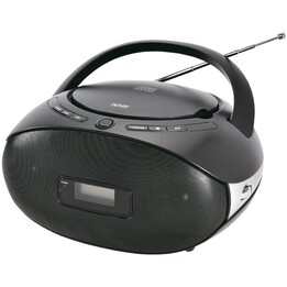 Sistema estéreo portátil Denver TC-29 Analógico 1 W FM Preto Reprodução de MP3