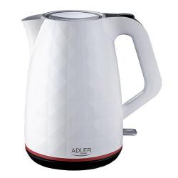 Adler AD 1277 W tetera eléctrica 1,7 L 2200 W Blanco