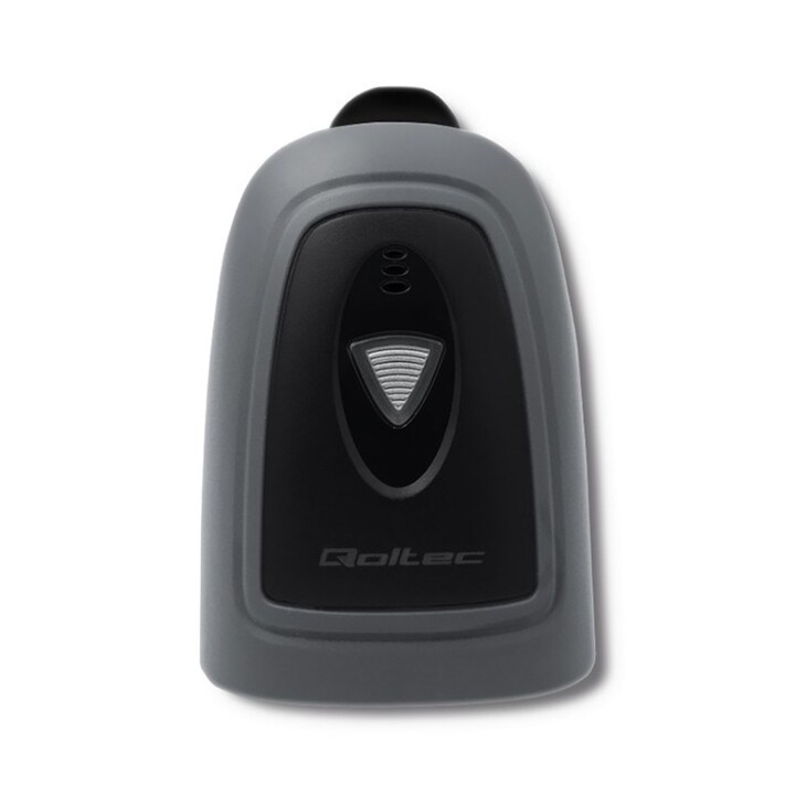Lettore di codici a barre Qoltec 50863 Lettore di codici a barre portatile 1D/2D LED Nero