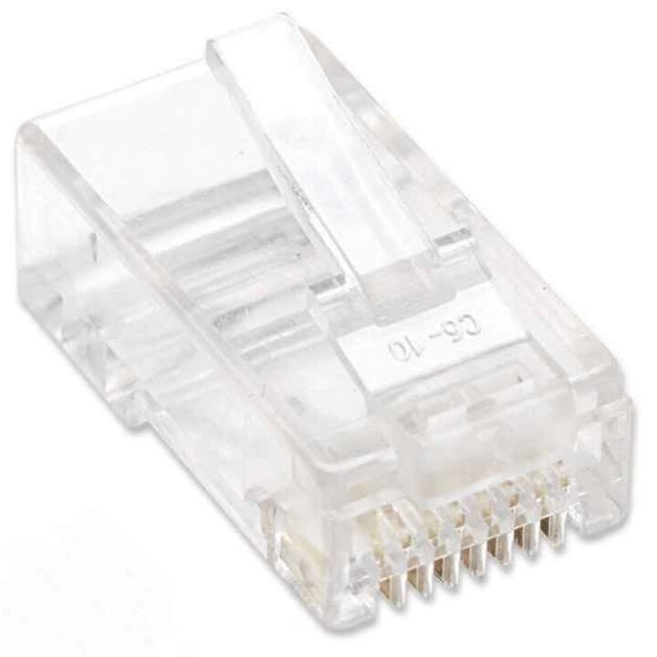 Intellinet SPINA RJ45 CAT5E BOTTIGLIA UTP SOLIDA 100 PZ ORO 15-MICRON