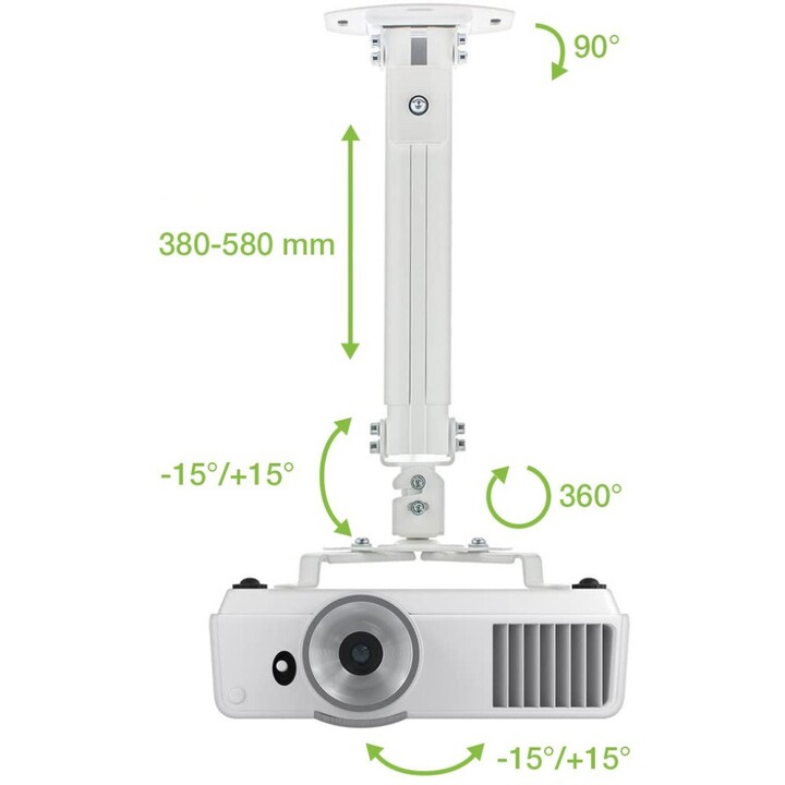Techly ICA-PM 18S projector mount Ceiling Silver