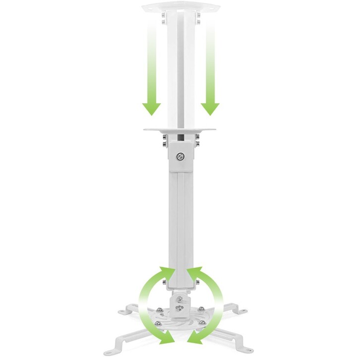 Techly ICA-PM 18S Projektorhalterung Zimmerdecke Silber