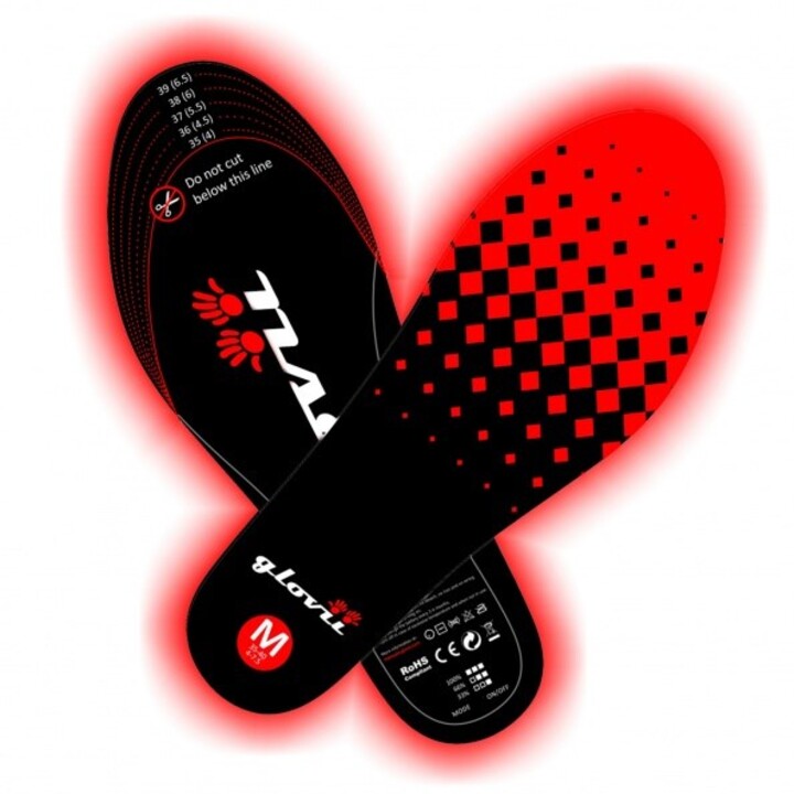 Heated insoles with remote control, size: M (35-40), L (41-46)