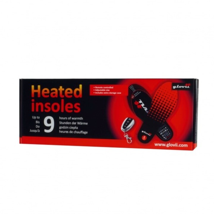 Heated insoles with remote control, size: M (35-40), L (41-46)