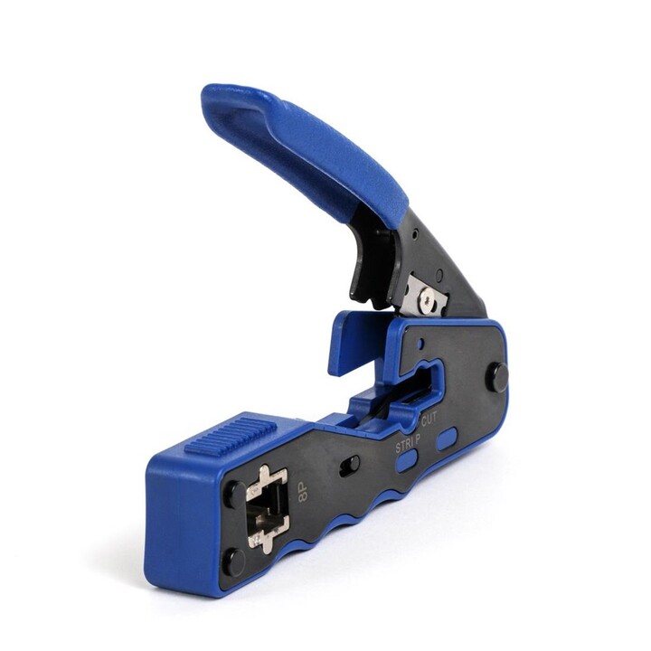 RJ45 (8P8C) Cat.5e/Cat6 Steckeranschlusswerkzeug mit Durchgangsloch