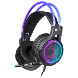 Fones de ouvido Defender Cosmo Pro com fio para jogos pretos