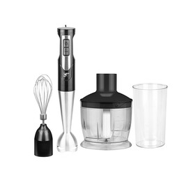 LAFE BRK-003A frullatore 0,6 L Frullatore ad immersione Nero, Argento, Trasparente 800 W