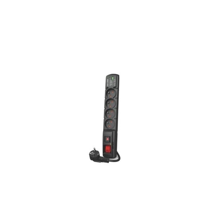 STECKDOSENLEISTE ACAR F4 USB A+C 1.5M 4X 230V PL PD 3.0 QC SCHWARZ