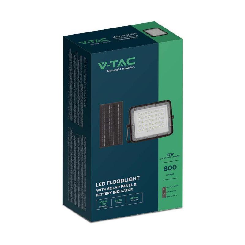 V-TAC 10W IP65 Black VT-80W 4000K 800lm
