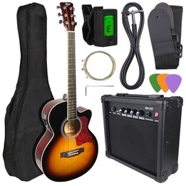 V-TONE EAG SET SB electroacoustic guitar. +amplifier