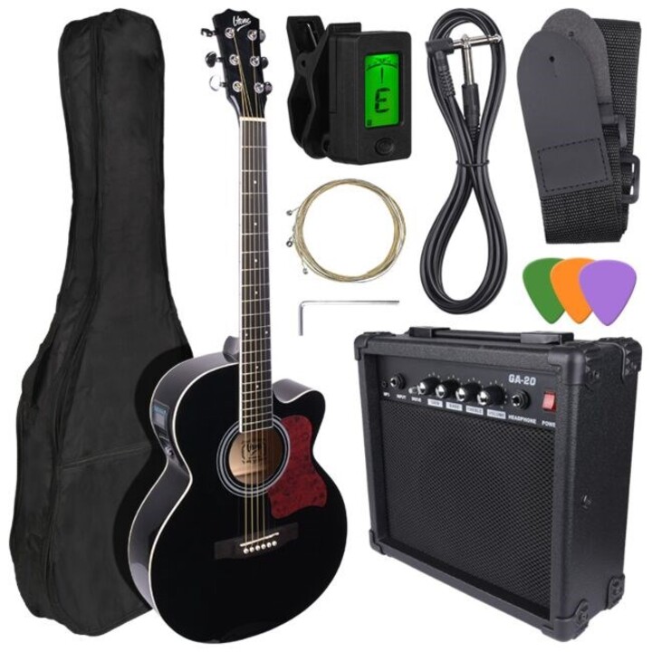 V-TONE EAG SET BK Elektroakustische Gitarre. + Verstärker