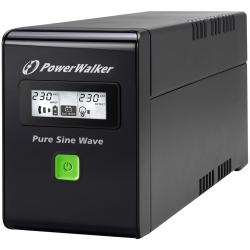PowerWalker VI 600 SW FR Línea interactiva 0,6 kVA 360 W 2 salidas AC