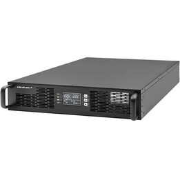 Qoltec 52287 UPS Gruppo di continuità per RACK | 3kVA| 3000W| Fattore di potenza 1,0 | LCD | EPO | USB | In