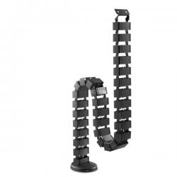 cable channel Curved cable tray Black, Cable guide