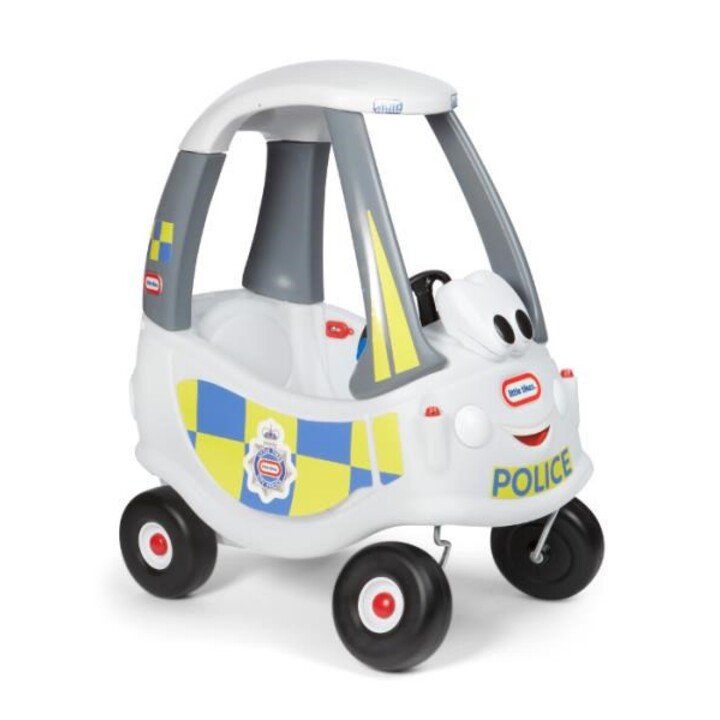 Little Tikes Cozy Coupe Police Response Vehicle macchinina cavalcabile polizia bianco