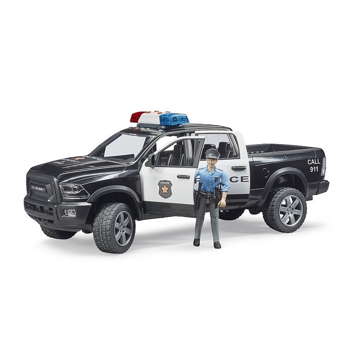 Dodge RAM 2500 Power Wagon als U.S. Polizeiauto mit Polizist Figur 02505 BRUDER