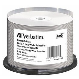 43734 DVD-R Verbatim DataLifePlus 4.7 GB 50 pezzo(i)