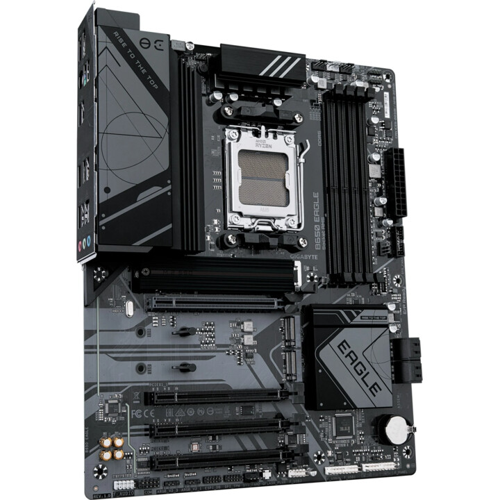 Gigabyte B650 Eagle Motherboard - AMD Ryzen 9000 Series, 12 + 2 + 2 phases VRM, jusqu'à 7600 MHz DDR5 (OC), 1xpcie 5.0 + 2xpcie
