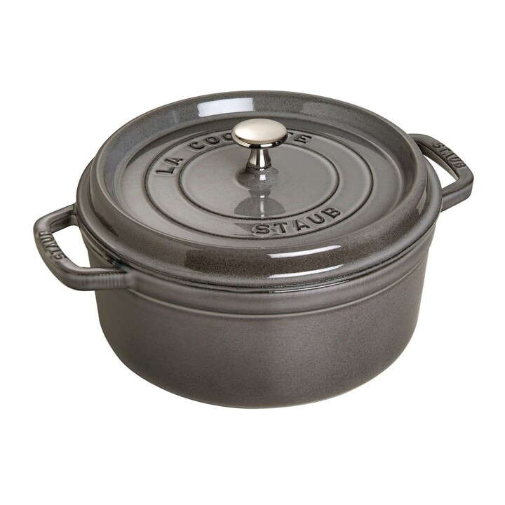 STAUB Gusseisen runder Topf 40500-246-0 3,8l Graphit
