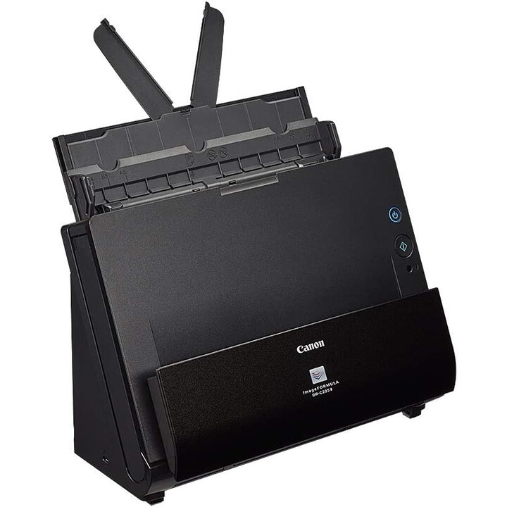 Scanner de documents Canon DR-C225 II A4, numérisation à domicile à faible encombrement avec numérisation vers Excel et Word