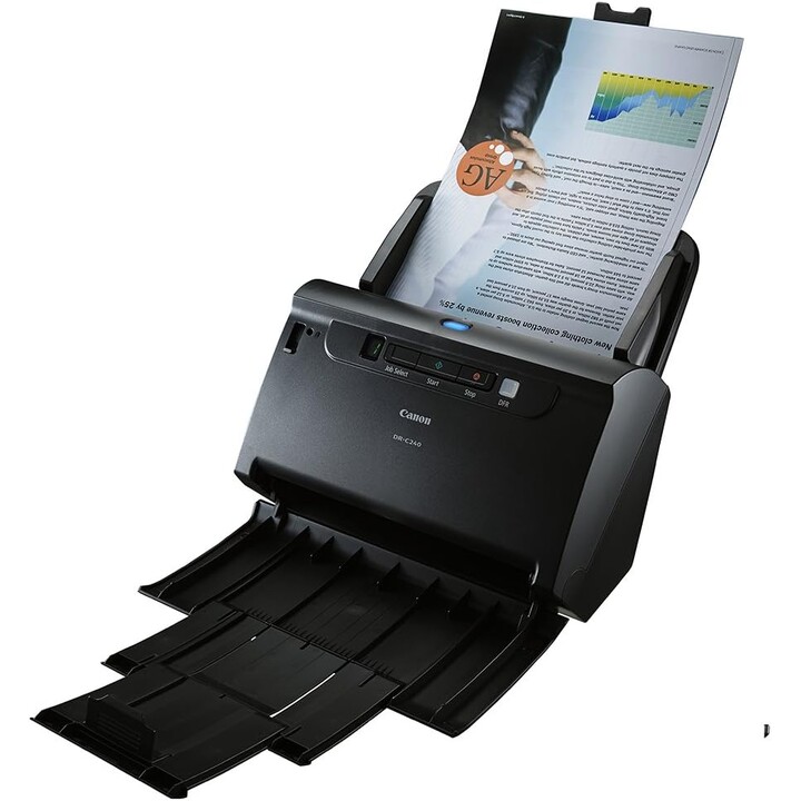 Canon imageFORMULA DR-C240 Dokumentenscanner (45 Seiten pro Minute, 60 ADF-Blätter, Reisepass und Ausweis)
