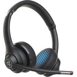 JLab Go Work Microfono pieghevole Bluetooth Nero, Blu - Auricolari Inalámbrico y alámbrico