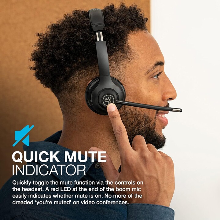 JLab Go Work Foldable Bluetooth Foldable Microphone Black, Blue - Wireless and wired Headphones