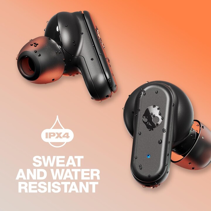 Skullcandy Dime 3 Wireless In-Ear Headphones, 20 Hours, Microphone, and Bluetooth Support, Black