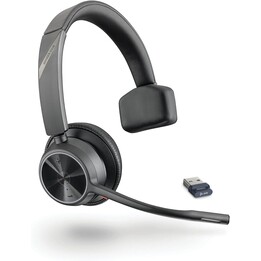 POLY Voyager 4310 UC Wireless Headset Headband Office/Call Center USB Type A Bluetooth Black